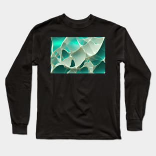 Vibrant 3D Fractal Glass Art Long Sleeve T-Shirt